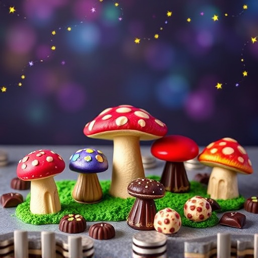 Vibrant Magic Mushroom Chocolates Collection