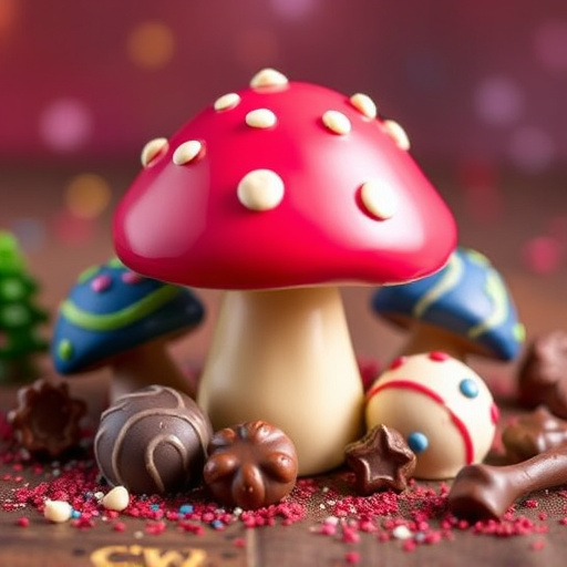 Vibrant Magic Mushroom Chocolates Collection