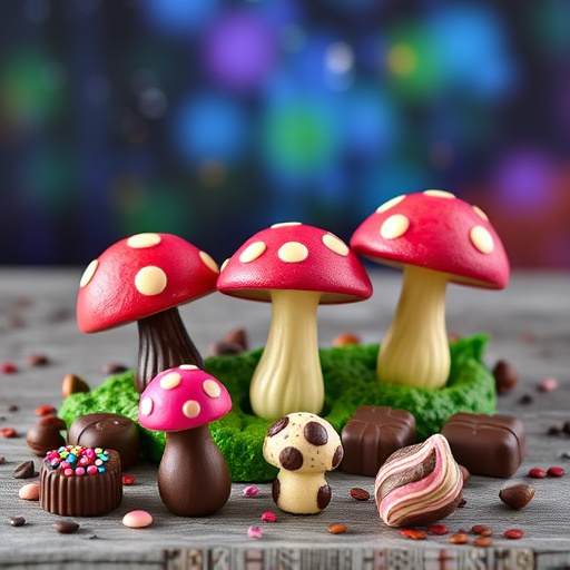 Vibrant Magic Mushroom Chocolates Collection