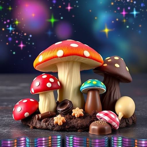 Vibrant Magic Mushroom Chocolates Collection