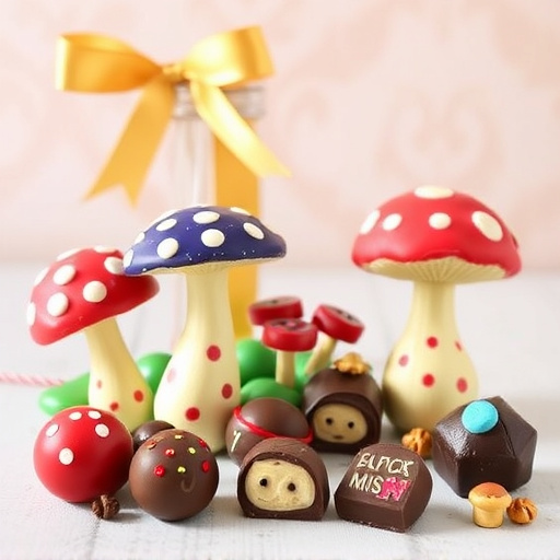 Vibrant Magic Mushroom Chocolates Collection
