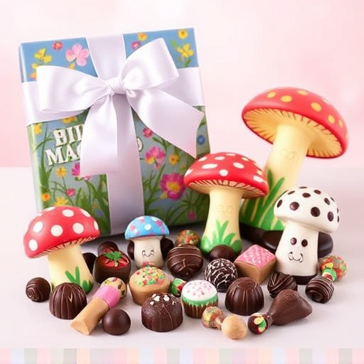 Vibrant Magic Mushroom Chocolates Collection