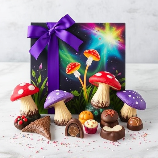 Vibrant Magic Mushroom Chocolates Collection