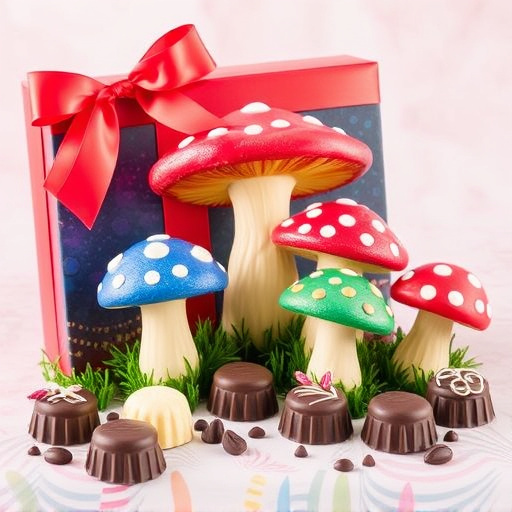 Vibrant Magic Mushroom Chocolates Collection