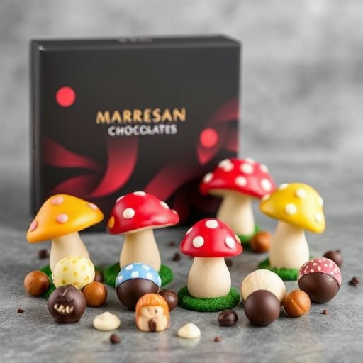 Vibrant Magic Mushroom Chocolates Collection