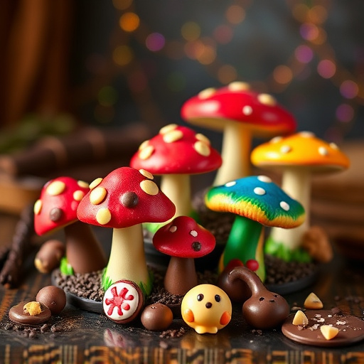 Vibrant Magic Mushroom Chocolates Collection