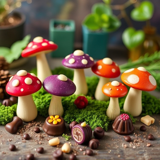 Vibrant Magic Mushroom Chocolates Collection