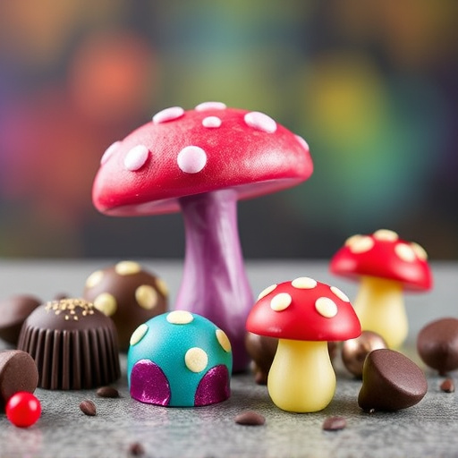 Vibrant Magic Mushroom Chocolates Collection