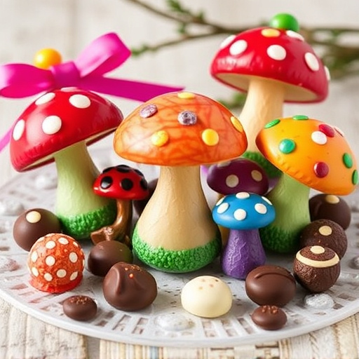 Vibrant Magic Mushroom Chocolates Collection