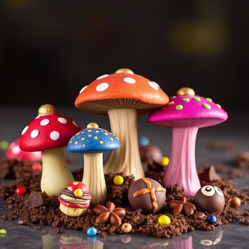 Vibrant Magic Mushroom Chocolates Collection