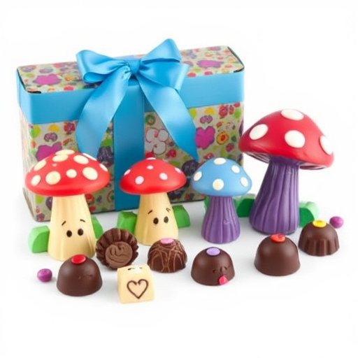 Vibrant Magic Mushroom Chocolates Collection
