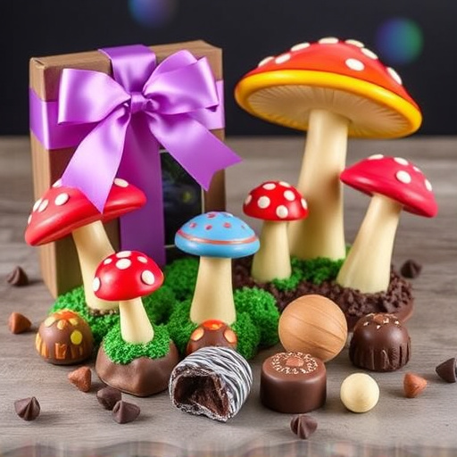 Vibrant Magic Mushroom Chocolates Collection