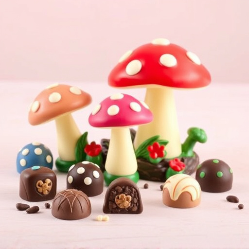 Vibrant Magic Mushroom Chocolates Collection