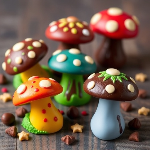 Vibrant Magic Mushroom Chocolates Collection