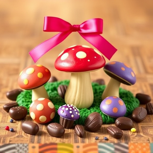 Vibrant Magic Mushroom Chocolates Collection