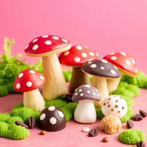 Vibrant Magic Mushroom Chocolates Collection