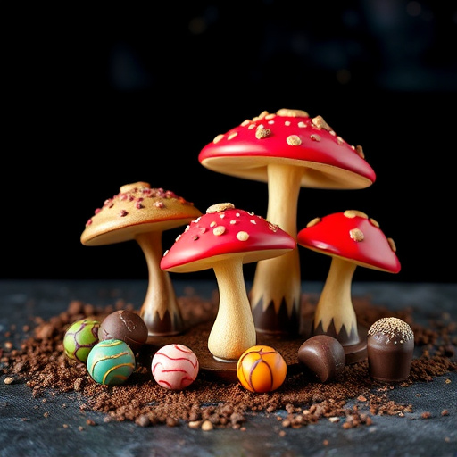 Vibrant Magic Mushroom Chocolates Collection