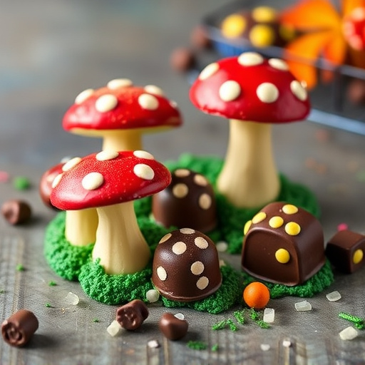 Vibrant Magic Mushroom Chocolates Collection
