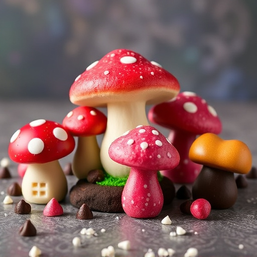 Vibrant Magic Mushroom Chocolates Collection