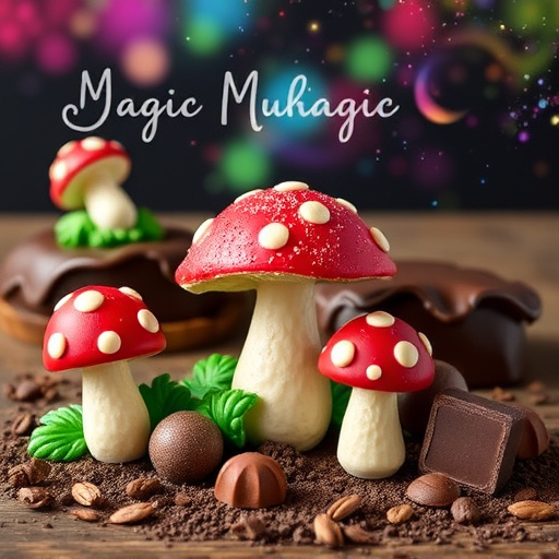 Vibrant Magic Mushroom Chocolates Collection