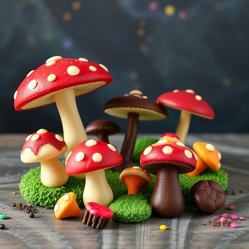 Vibrant Magic Mushroom Chocolates Collection
