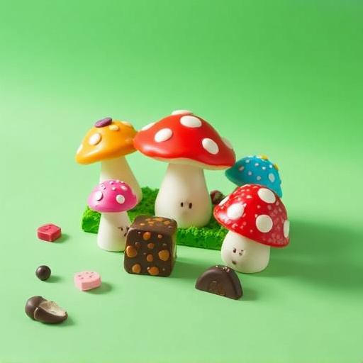 Vibrant Magic Mushroom Chocolates Collection