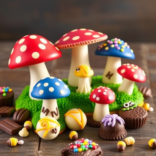 Vibrant Magic Mushroom Chocolates Collection