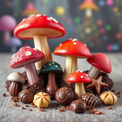 Vibrant Magic Mushroom Chocolates Collection