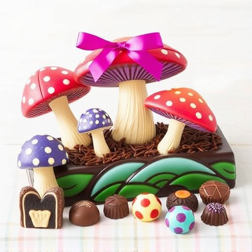 Vibrant Magic Mushroom Chocolates Collection