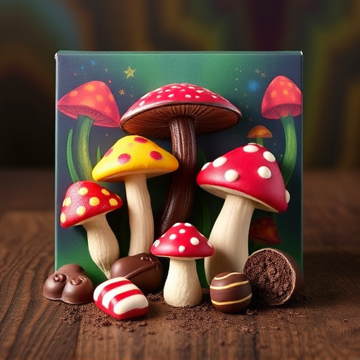 Vibrant Magic Mushroom Chocolates Collection