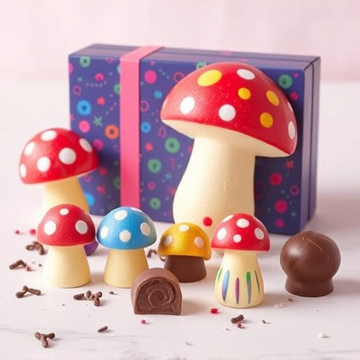 Vibrant Magic Mushroom Chocolates Collection