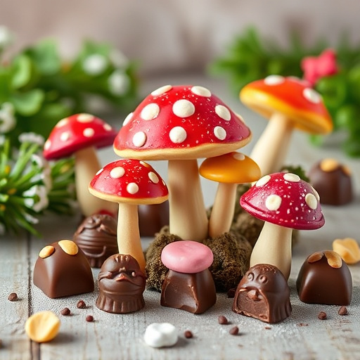Vibrant Magic Mushroom Chocolates Collection