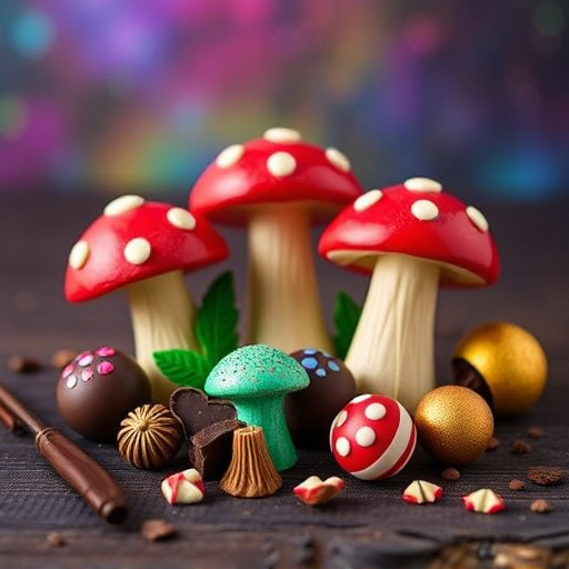 Vibrant Magic Mushroom Chocolates Collection