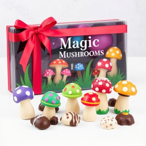 Vibrant Magic Mushroom Chocolates Collection