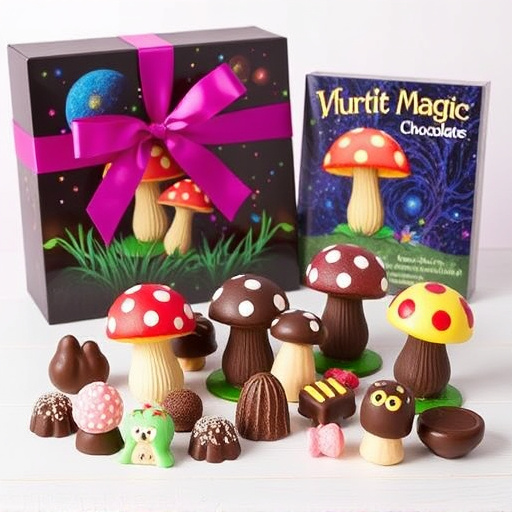 Vibrant Magic Mushroom Chocolates Collection