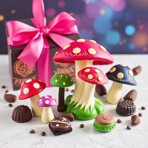 Vibrant Magic Mushroom Chocolates Collection