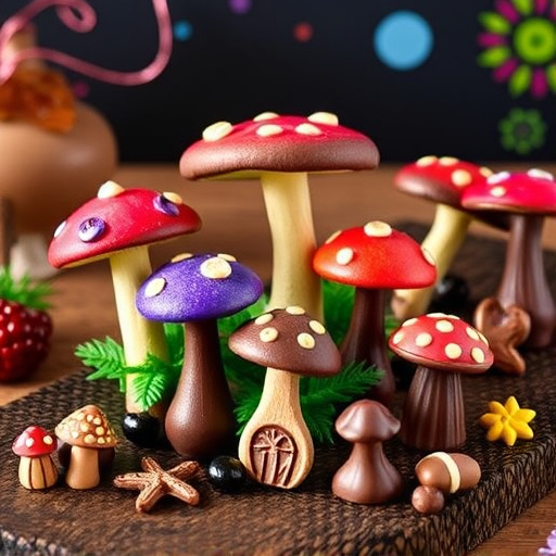 Vibrant Magic Mushroom Chocolates Collection
