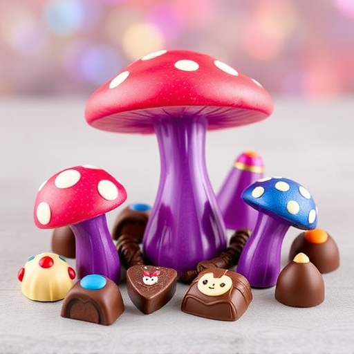 Vibrant Magic Mushroom Chocolates Collection
