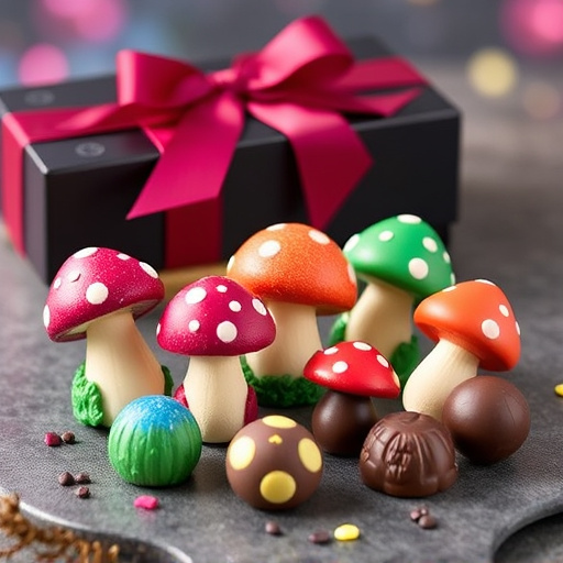 Vibrant Magic Mushroom Chocolates Collection