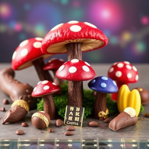 Vibrant Magic Mushroom Chocolates Collection