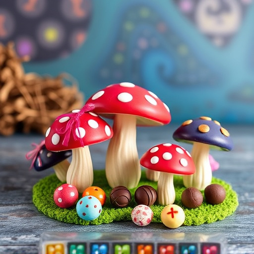 Vibrant Magic Mushroom Chocolates Collection