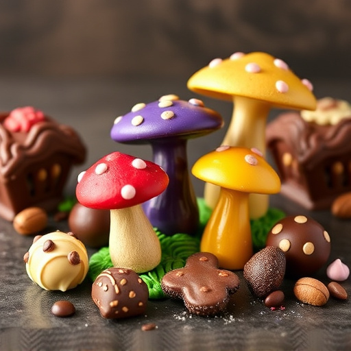 Vibrant Magic Mushroom Chocolates Collection