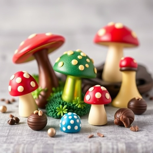 Vibrant Magic Mushroom Chocolates Collection