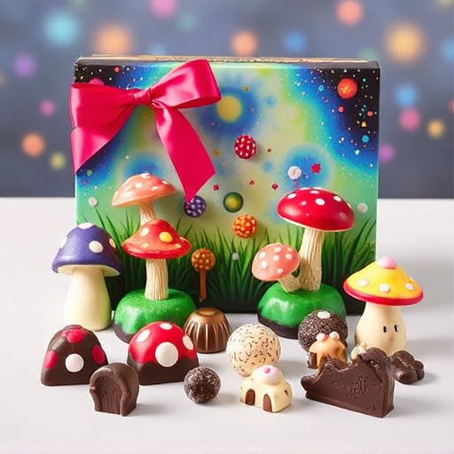 Vibrant Magic Mushroom Chocolates Collection