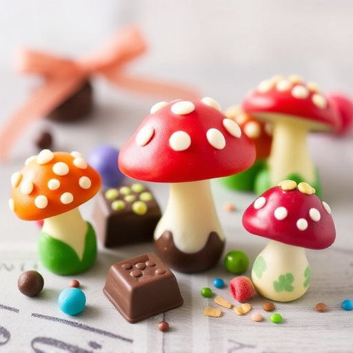 Vibrant Magic Mushroom Chocolates Collection