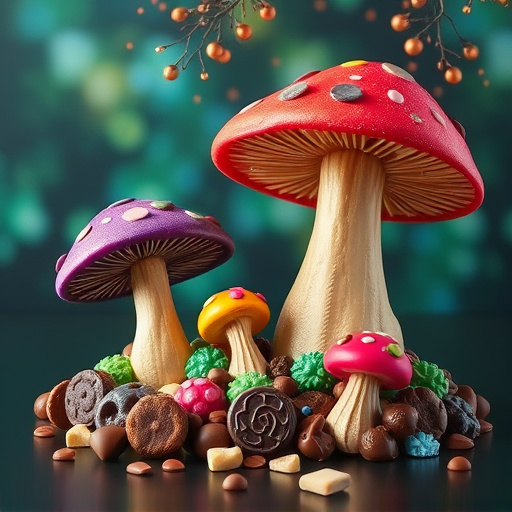 Vibrant Magic Mushroom Chocolates Collection