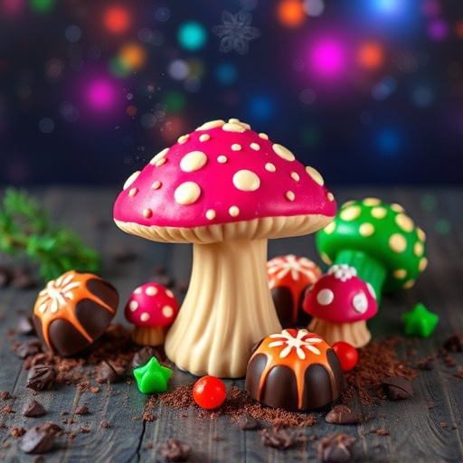 Vibrant Magic Mushroom Chocolates Collection