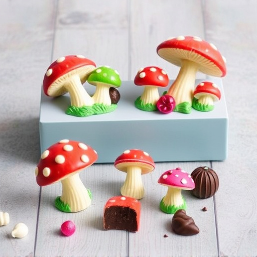 Vibrant Magic Mushroom Chocolates Collection