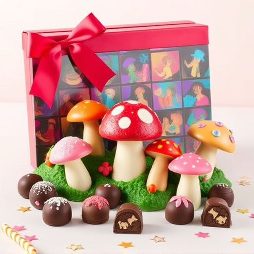 Vibrant Magic Mushroom Chocolates Collection