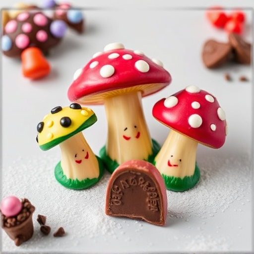 Vibrant Magic Mushroom Chocolates Collection